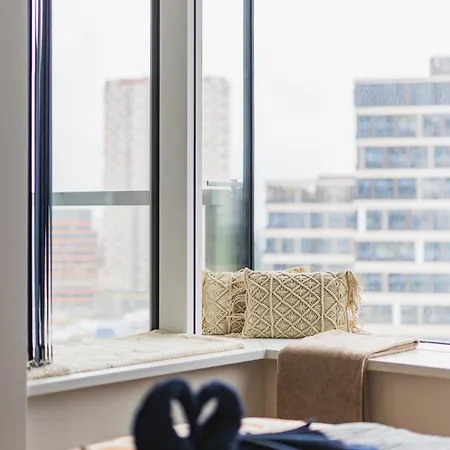 Apartment Panorama 1-bedroom On Floor 13 With View And Parking By Skyviews Bratislava